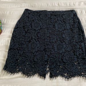 Banana Republic Black Lace Skirt
